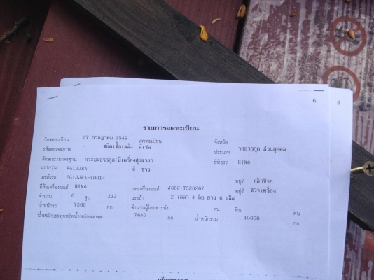 รถฮีโน่ 6 ล้อ ติดเฮี้ยบ 4 ตัน. 220 แรงม้า. ปี 47 - 48  ( มีขาย 2 คัน. )    สนใจติดต่อ  081 - 6079515