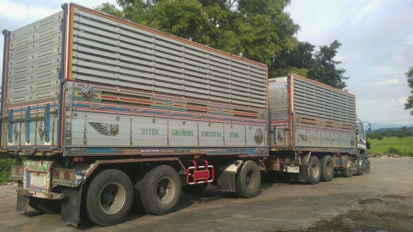 ขาย ISUZU DECA 320 พ่วงแม่ลูก กระบะเนียมคอกเกษตรดั๊ม อู่ ส สหะกิจ