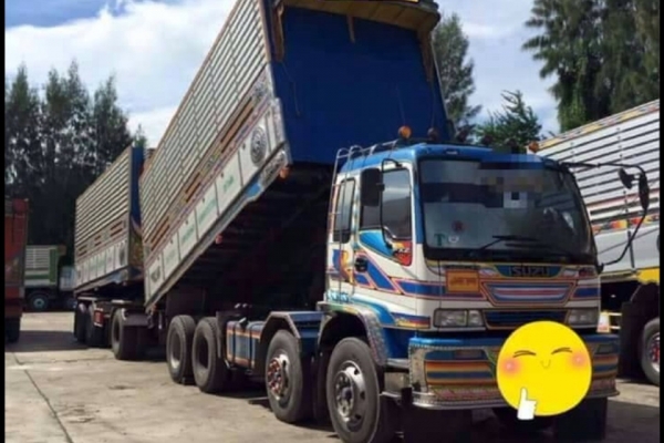 ขาย ISUZU DECA 320 พ่วงแม่ลูก กระบะเนียมคอกเกษตรดั๊ม อู่ ส สหะกิจ