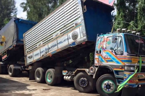 ขาย HINO FM2K วางเครื่อง 320 แรง พ่วงแม่ลูก กระบะเนียมคอกเกษตรดั๊ม