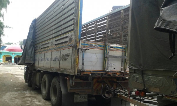 ขาย HINO FM2K วางเครื่อง 320 แรง พ่วงแม่ลูก กระบะเนียมคอกเกษตรดั๊ม