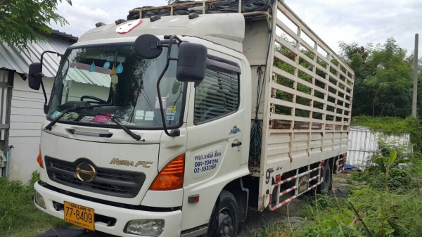 รถa HINO MEGA ( FC 4J) 6ล้อ165แรงม้า ยาว6.5เมตร ปี08(2551)สวยๆนางฟ้า