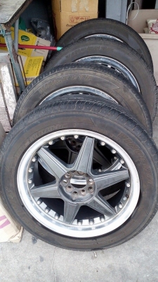 ขายแม็กซ์มือสองขอบ17พร้อมยางดีสโตน