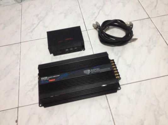 ขายชุดpower amplifier Z150 2x75w rms Zapco made in usa 1ตัว energy ปรับgain trebel bass 1ตัว สาย4หัว2เส้น สภาพดี ราคา2200บาท โทร0924462525โส ขายชุดpower amplifier Z150 2x75w rms Zapco made in usa 1ตัว energy ปรับgain trebel bass 1ตัว สาย4หัว2เส้น สภาพดี ราคา2200บาท โทร0924462525โส