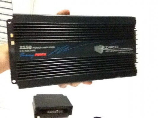 ขายชุดpower amplifier Z150 2x75w rms Zapco made in usa 1ตัว energy ปรับgain trebel bass 1ตัว สาย4หัว2เส้น สภาพดี ราคา2200บาท โทร0924462525โส ขายชุดpower amplifier Z150 2x75w rms Zapco made in usa 1ตัว energy ปรับgain trebel bass 1ตัว สาย4หัว2เส้น สภาพดี ราคา2200บาท โทร0924462525โส