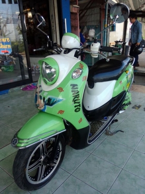 Yamaha Fino ลาย นารูโตะ สีตรงเล่ม ล้อแม็กซ์ VIP