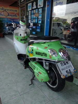 Yamaha Fino ลาย นารูโตะ สีตรงเล่ม ล้อแม็กซ์ VIP