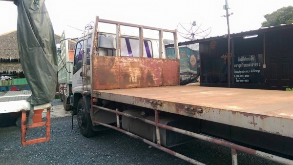 6ล้อเดกก้า เครื่อง195 พื้นเรียบ รถห้างแท้ ยาว 7.20 เมตรคัสซีสวยตลอดเส้น ยาง 40\% หัวทำสีใหม่สวยคับ