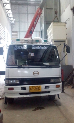 ขายรถ6ล้อ ฮีโน่ สิงไฮเทค ติดเครน3ตัน7  5ปลอก  เครื่อง 195  HO7D