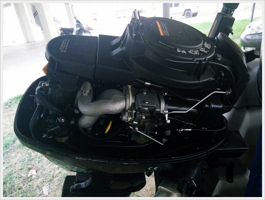 ายเรือไฟเบอร์ 12.6 ฟุต พร้อมเทรเลอร์ เครื่องhondex 15แรง 4 จังหวะ