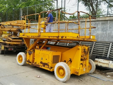 รถกระเช้า แมนลิฟต์ AICHI SZ090 สูง 9 ม. ดีเซล MITSUBISHI รับน้ำหนักได้ 500 กก มือสองญี่ปุ่น