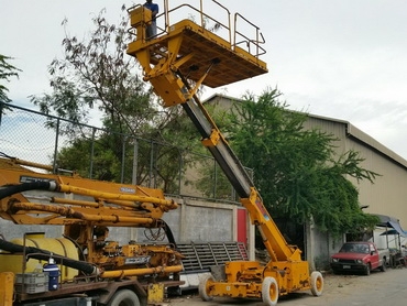 รถกระเช้า แมนลิฟต์ AICHI SZ090 สูง 9 ม. ดีเซล MITSUBISHI รับน้ำหนักได้ 500 กก มือสองญี่ปุ่น