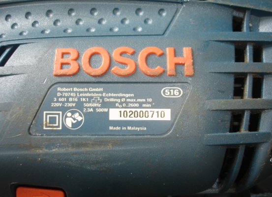 ขายสว่านกระแทก BOSCH รุ่น GSB 10 RE 10 mm. (500w.)