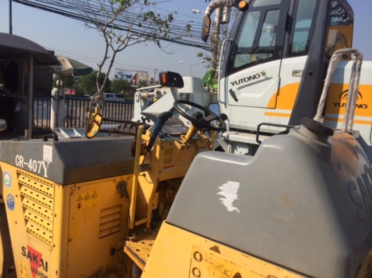 รถบดสั่นสะเทือน Sakai SW500 รถเก่านอก สภาพเดิมๆ พร้อมใช้งาน