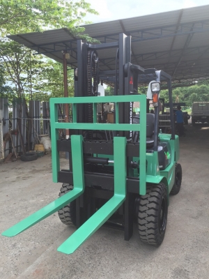 ขายด่วนรถยกเครื่องยนต์ดีเซล MITSUBISHIขนาด 3 ตันเสาสูง3เมตร เกียร์ออโต้ งาสไลด์