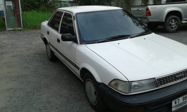 TOYOTA  COROLLA 1.6 โฉม โดเรมอน ปี 90 ขายรถบ้านพร้อมใช้ เกียร์ออโต เครื่องยนต์ AE90 1600CC