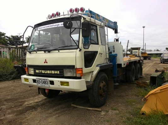 ขาย10ล้อ2เพลาติดเครน 5ตัน4ปอก MITSUBISHI FN527M TF3895 เครื่องดี คัสชีส์สวย เครนดี เล่มพร้อมโอนครับ
