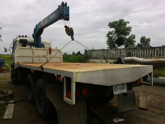 ขาย10ล้อ2เพลาติดเครน 5ตัน4ปอก MITSUBISHI FN527M TF3895 เครื่องดี คัสชีส์สวย เครนดี เล่มพร้อมโอนครับ