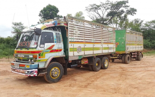 ขายรถพ่วง ดั้มแม่-ลูก ISUZU ROCKY 240 ปี 39 สภาพสวยพร้อมใช้งาน คัสซีสวยตลอดเส้น เครื่องดี เกียร์ Easton แอร์เย็น ทะเบียนพร้อมโอนครับ