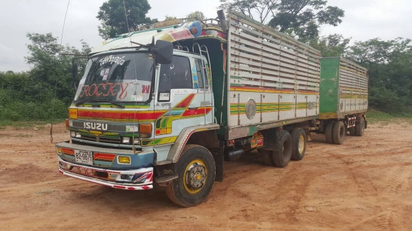 ขายรถพ่วง ดั้มแม่-ลูก ISUZU ROCKY 240 ปี 39 สภาพสวยพร้อมใช้งาน คัสซีสวยตลอดเส้น เครื่องดี เกียร์ Easton แอร์เย็น ทะเบียนพร้อมโอนครับ