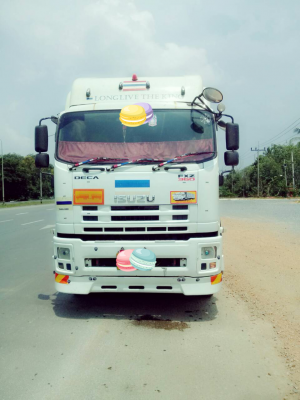 ขายรถบรรทุก 22 ล้อพ่วงแม่ลูกดัมพ์ ISUZU DECA 360 แรงม้าปี 2553 ลูกพ่วงสามมิตร 3 เพลา ราคา 2450000