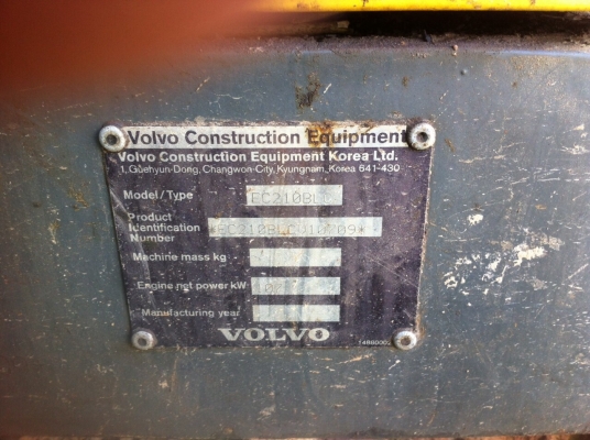 ขาย แบคโฮ วอลโล่ เอกสารเล่มทะเบียน รถสวย. พร้อมใช้