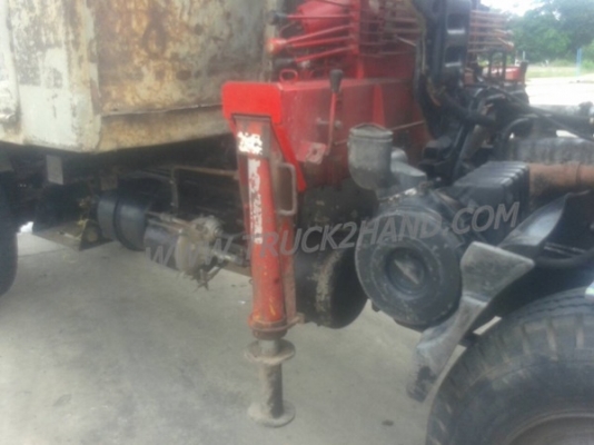 รถบรรทุก 6 ล้อดัมพ์ติดเครน ยี่ห้อ HINO FL172 เครน 3 ตัน 3 ปอก 2 ชัก ปีจดทะเบียน 2531