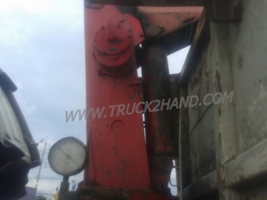 รถบรรทุก 6 ล้อดัมพ์ติดเครน ยี่ห้อ HINO FL172 เครน 3 ตัน 3 ปอก 2 ชัก ปีจดทะเบียน 2531