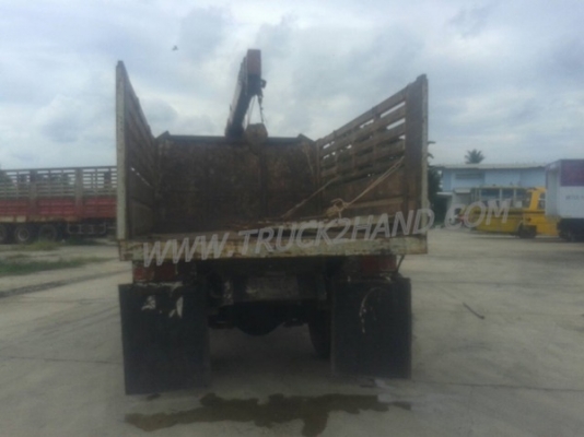 รถบรรทุก 6 ล้อดัมพ์ติดเครน ยี่ห้อ HINO FL172 เครน 3 ตัน 3 ปอก 2 ชัก ปีจดทะเบียน 2531