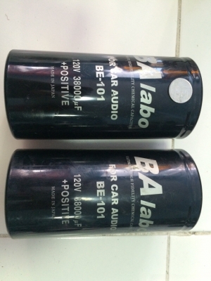 CAPACITOR BAlabo 120V 38000uF Car Audio Made in Japan สภาพสวย มือ2 ญี่ปุ่น