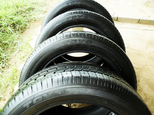 ยางซิ่งขอบ18 โตโย 235-50-R18ลงพื้นปี14 (4เส้น3,900บ) ยางซิ่งขอบ18 โตโย 235-50-R18ลงพื้นปี14 (4เส้น3,900บ)