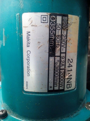 ขายแท่นตัดเหล็ก 14" MAKITA 2414NB มือสองครับ ขายแท่นตัดเหล็ก 14" MAKITA 2414NB มือสองครับ