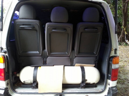 ขายรถตู้โตโยต้า ไฮเอท ปี 96 เครื่อง 2J เกียร์ออโต้ ติดแก๊ส ngv