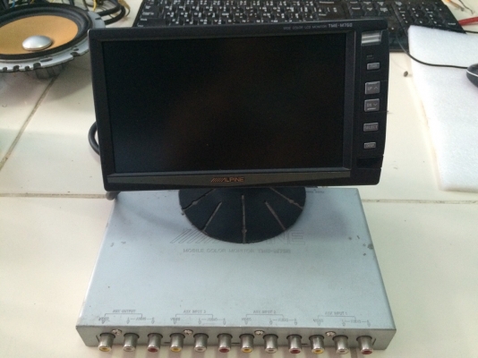 Alpine TME-M760 LCD 6.5นิ้ว WIDE COLOR AUX IN PUT 3 ชุด ภาพสวยคมชัด สภาพสวย มือ2 ญี่ปุ่น