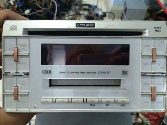 ECLIPSE E3306CMT  24bit ADVANCED MULTI-Bit MP3 CD AUX ดีไซด์สวย X-Over2Way ปรีเอ้า1ชุด มือ2 ญี่ปุ่น