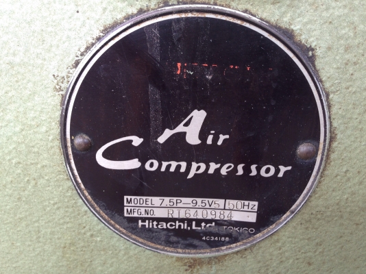 ขายปั้มลม Hitachi มอเตอร์ Teco 7.5HP. ถัง 230 ลิตร สภาพสวยเดิมๆ พร้อมใช้งาน ขายปั้มลม Hitachi มอเตอร์ Teco 7.5HP. ถัง 230 ลิตร สภาพสวยเดิมๆ พร้อมใช้งาน