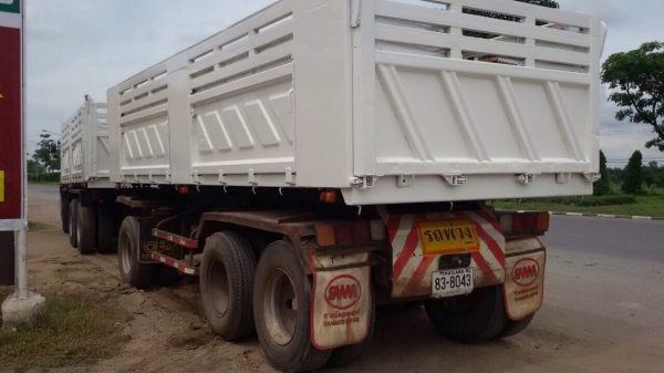 ขายรถพ่วง Hino 344 ปี 54 กระบะสามมิตร แม่ลูก เบรคแห้ง ลูก 3 เพลา สนใจติดต่อกุ้งบางมด 098-3248078