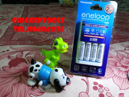 แท่นชาร์จ ENELOOP รุ่นชาร์จเร็ว 2 ชั่วโมง พร้อม ถ่าน ENELOOP ขนาด AA  4 ก้อน   ของแท้ประกันศูนย์ Panasonic