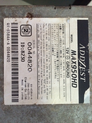 ADDZEST MAX950HD DVD DVD-RW เล่นได้ทั้งNTSC PAL MP3 MP3-RW CD CD-RW MD MD-RW ไม่มีHDD MS SONY ทัชสกรีน ปรับระดับจอได้4ระดับ มีลายSUBและCENTER จอขนาด7นิ้ว Made in Japan มือ2 ญี่ปุ่น