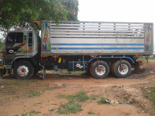 ขายรถพ่วง HINO FM3M ดั้มแม่-ลูก 3 คาน วางเครื่อง P11C 320 แรงม้า คัสซีสวยตลอดเส้น ช่วงล่างดี ยางเต็ม แอร์เย็น ทะเบียนพร้อมโอนครับ