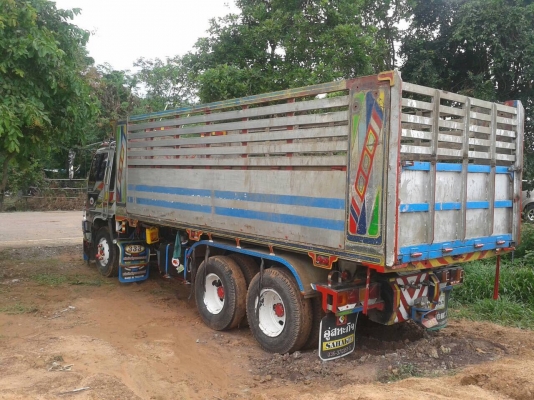 ขายรถพ่วง HINO FM3M ดั้มแม่-ลูก 3 คาน วางเครื่อง P11C 320 แรงม้า คัสซีสวยตลอดเส้น ช่วงล่างดี ยางเต็ม แอร์เย็น ทะเบียนพร้อมโอนครับ