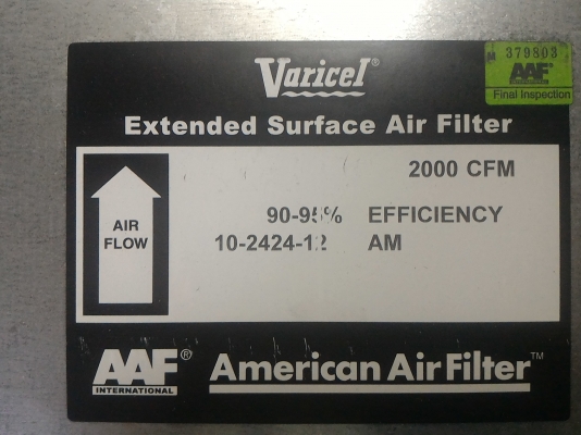 แผ่งกรองอากาศ American Air Filter แบบหนา กรองอากาศได้ 90-95 \%