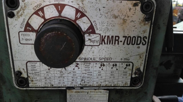 ********Sold Out!! ******** เจาะเรเดียล KAO MING Made in Taiwan 80 cm. เครื่องจอดพร้อมปั้น โทร 089-2499-123 นครปฐม