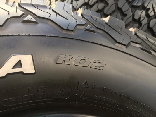 มือ2 BF Goodrich All-Terrain KO2 ขนาด 265 75 r16 สวยมากๆ
