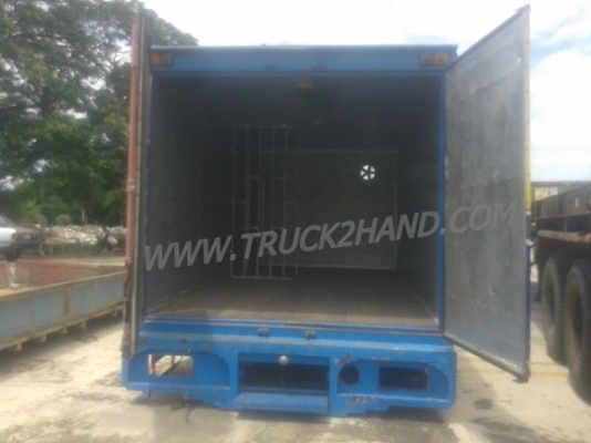 ตู้บรรทุก ตู้แห้ง 3 ประตู ยกลงจากรถ ISUZU NPR 120 แรง ภายในยาว 4.85 เมตร กว้าง 2.06 เมตร สูง 1.82 เมตร