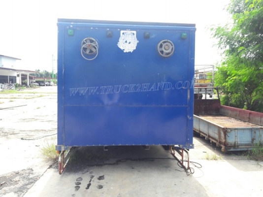 ตู้บรรทุก ตู้แห้ง 3 ประตู ยกลงจากรถ ISUZU NPR 120 แรง ภายในยาว 4.85 เมตร กว้าง 2.06 เมตร สูง 1.82 เมตร