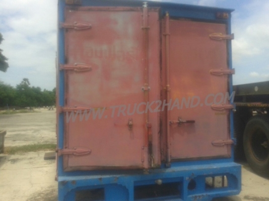 ตู้บรรทุก ตู้แห้ง 3 ประตู ยกลงจากรถ ISUZU NPR 120 แรง ภายในยาว 4.85 เมตร กว้าง 2.06 เมตร สูง 1.82 เมตร