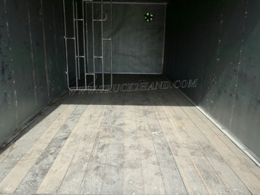 ตู้บรรทุก ตู้แห้ง 3 ประตู ยกลงจากรถ ISUZU NPR 120 แรง ภายในยาว 4.85 เมตร กว้าง 2.06 เมตร สูง 1.82 เมตร