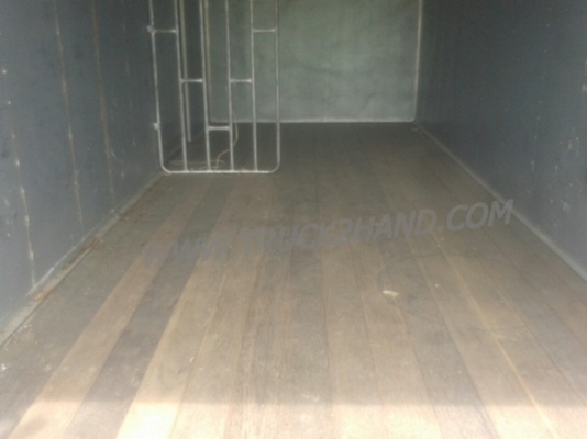 ตู้บรรทุก ตู้แห้ง 3 ประตู ยกลงจากรถ ISUZU NPR 120 แรง ภายในยาว 4.85 เมตร กว้าง 2.06 เมตร สูง 1.82 เมตร