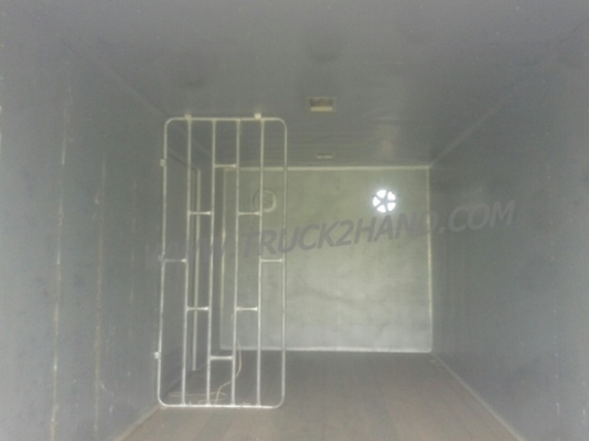 ตู้บรรทุก ตู้แห้ง 3 ประตู ยกลงจากรถ ISUZU NPR 120 แรง ภายในยาว 4.85 เมตร กว้าง 2.06 เมตร สูง 1.82 เมตร